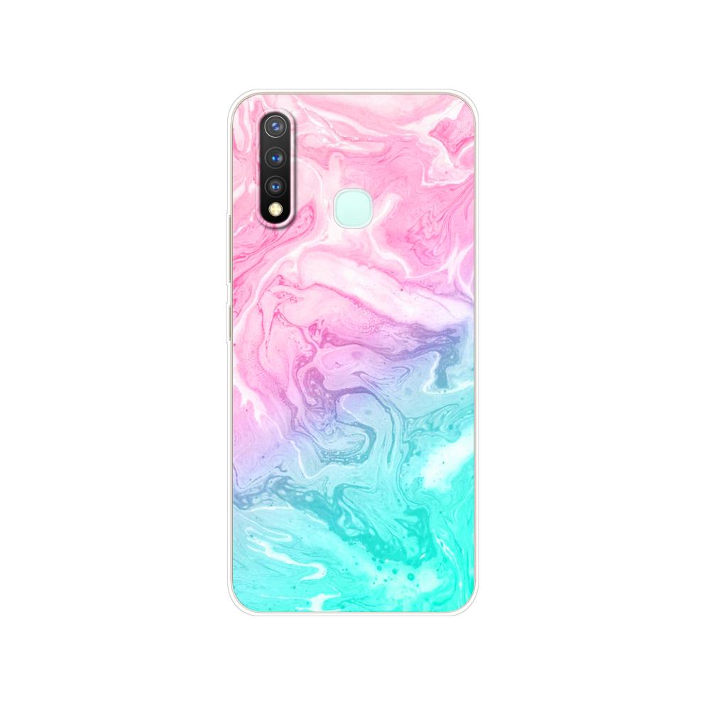 Dla Vivo Y19 Case 6.53 ''miękki TPU silikonowy pokrowiec dla Vivo Y19 Y 19 VivoY19 Case tylna obudowa telefonu zderzak ochronny Shell Bag Coque