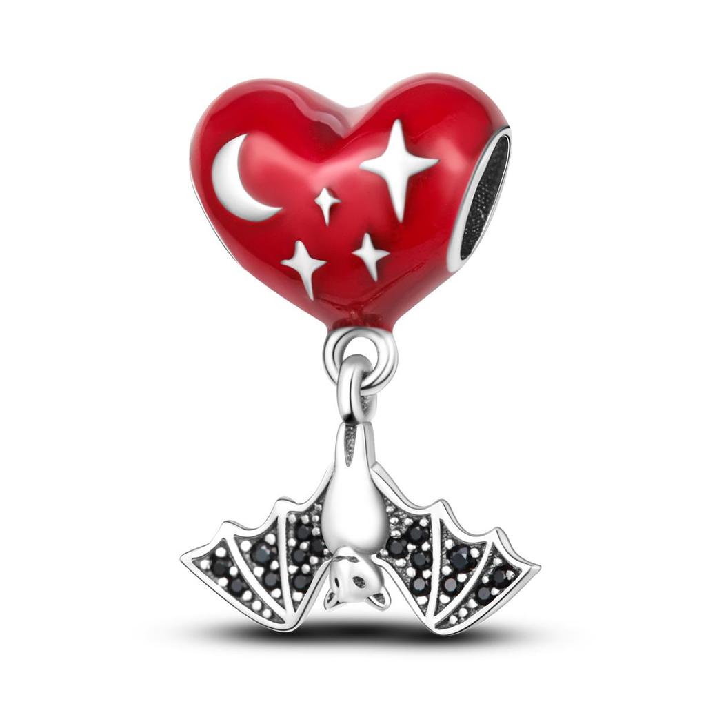 Halloween Charms Kupferplattiert Geist Kürbis Menschliches Skelett Original Anhänger Perlen Passend Armband DIY Schmuck Für Frau