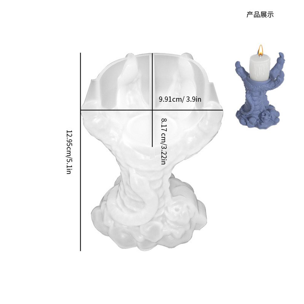 Halloween Tealight Holder Molds Devil Claw Candle Holder Molds for Making Tealight Holder Candle Holder Home Decorations