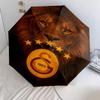 1 PC Automatic Folding Umbrella - Galatasaray SK Pattern, Portable & Foldable Design with 8 Ribs, Christmas Birthday Gifts