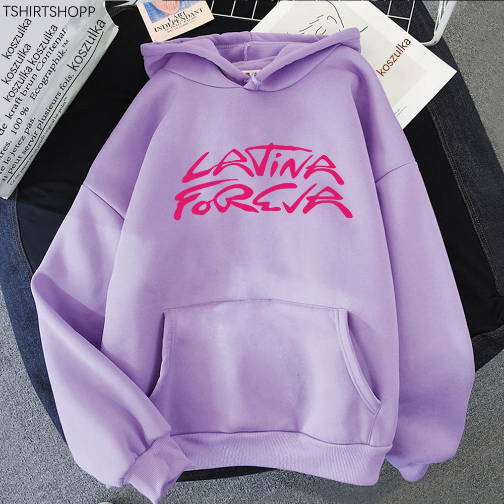Karol G LATINA FOREVA Hoodie 2025 New Song Retro Women/men Hoodies Funny Autumn Winter Clothes Aesthetic Sweatshirt Vintage