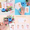 Versus Children Wooden Finger Ferrule Toss Toy For Color Recognition Fun Family