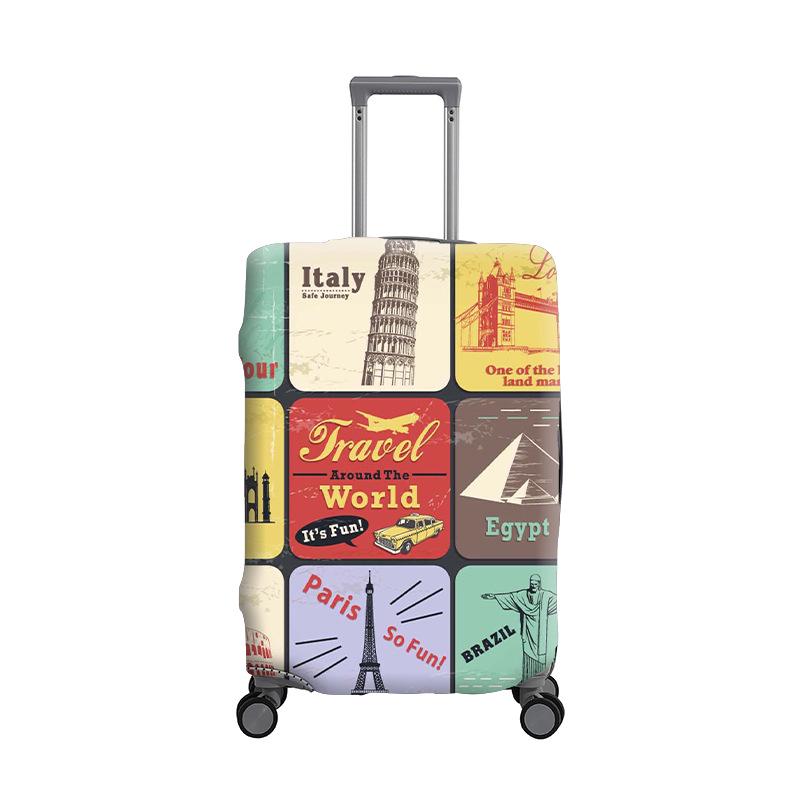 

Розкішний шкіряний захисник для багажу - Потовщений чохол для валізи для подорожей L (fits 25-28 inches)