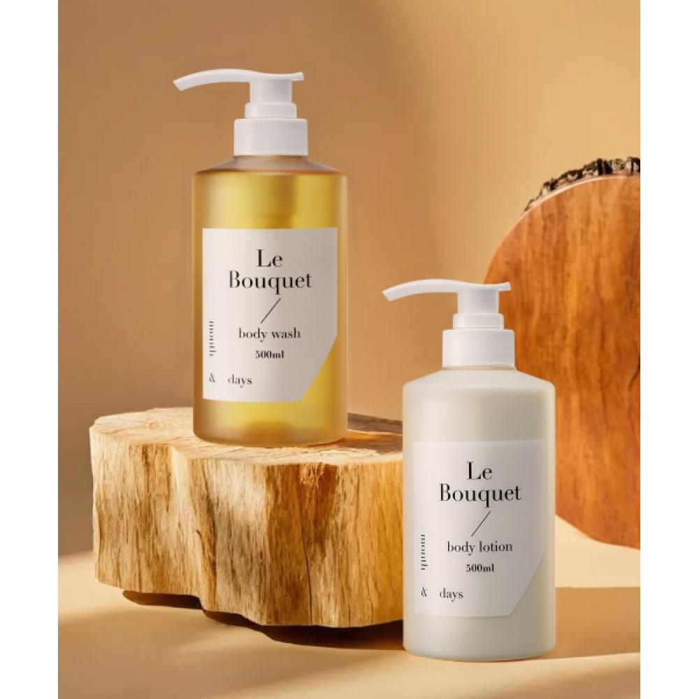 

Monthndays Le Bouquet Body Set Body Wash 500m+Body Lotion 500ml FREE