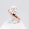 Purple Gold Fashion Luxury Simple Smooth Pull Bracelet Rose Gold Plated Round Belly Bracelet Jewelry