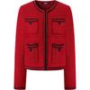 French Elegant Daily Commuting Dating Outfit Trendy Travel Party Light Luxury Chunky Pocket Long Sleeve Knit Sweater 241L2040
