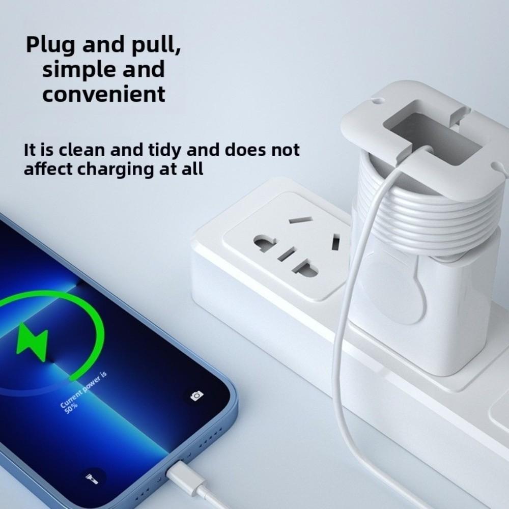 Silicone Material Cable Storage Bracket Protective Design Cable Organizer  Travel Use