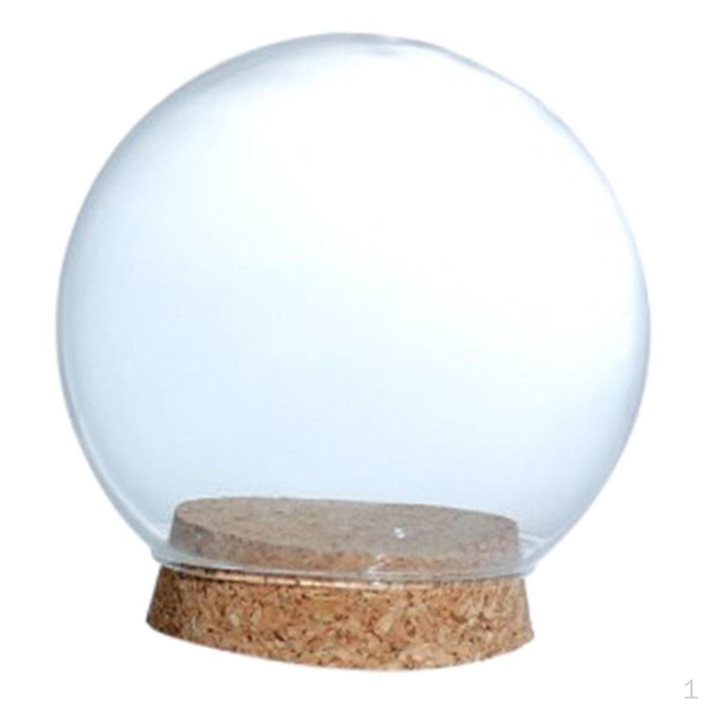 

Display Ball Cloche Flower Jar Dome Immortal Preservation, Miniature Dollhouse Container with Spherical B 10x6.5x9cm