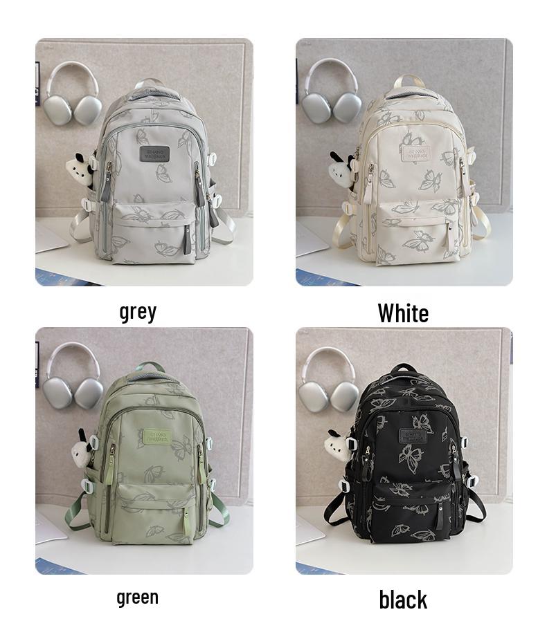 Reflective Butterfly Backpack for Middle & High School Girls – Versatile Shoulder Bag for Students