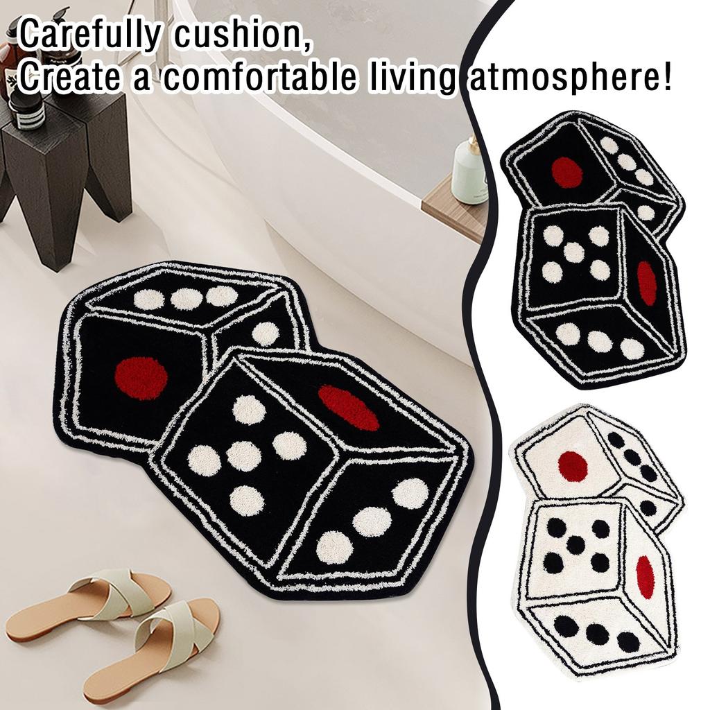Alien Imitation Cashmere Carpet, Plush And Wear-resistant Living Room Floor Mat, Bathroom Absorbent Foot Mat, Easy To Maintain Door Mat