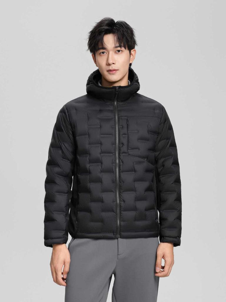2025 Men's Lightweight Hooded Down Jacket: 90% White Duck Down, Portable & Versatile for Winter