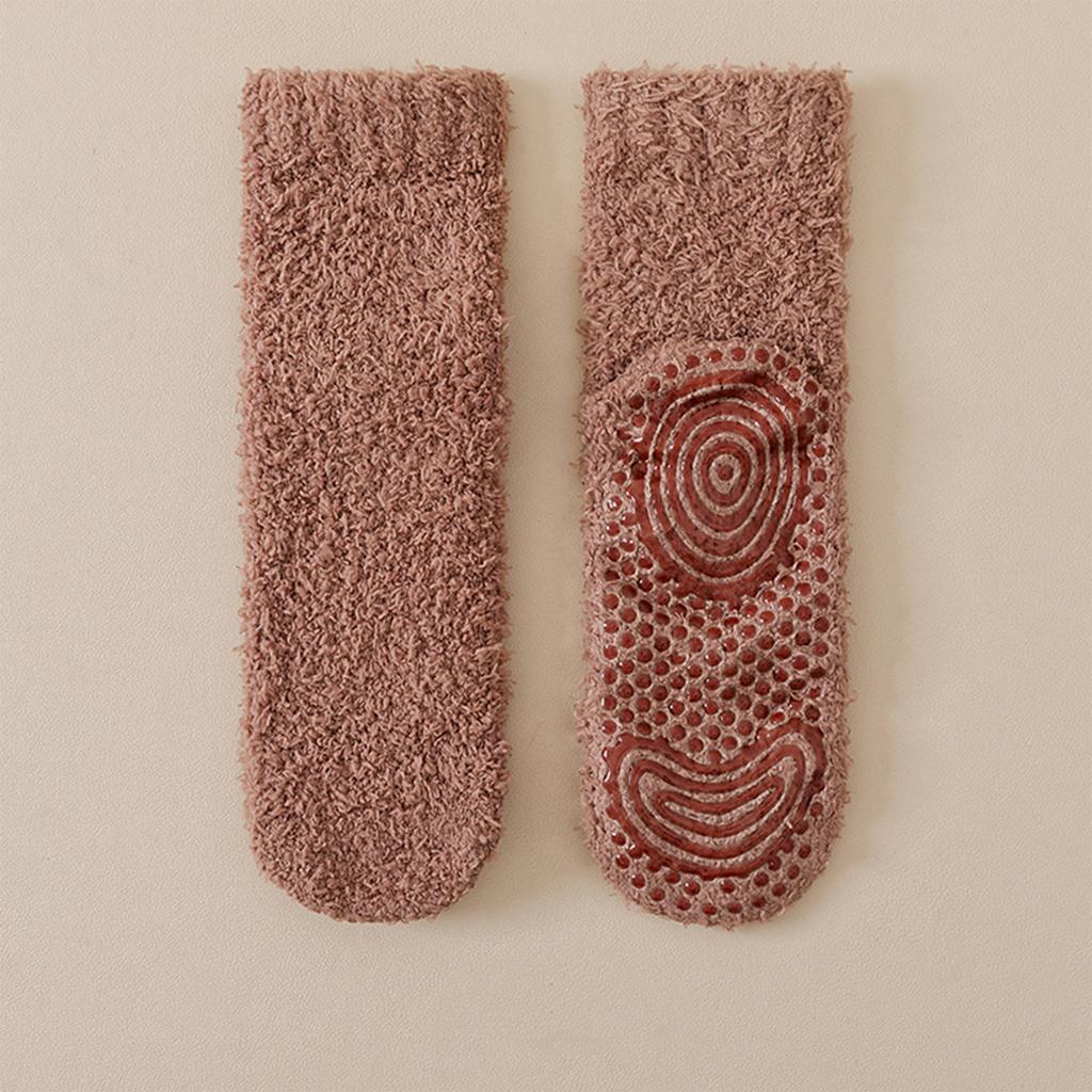 Men's Non- Floor Socks With, Thick Warm -Shedding House Socks for Home Wear