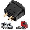 Air Spring Activation Switch Electric Cab Seat Air Lift Valve Switch, 2Pcs Truck RV Air Lift Manual Paddle Valve Switch Paddle Type Push to Snap Tab