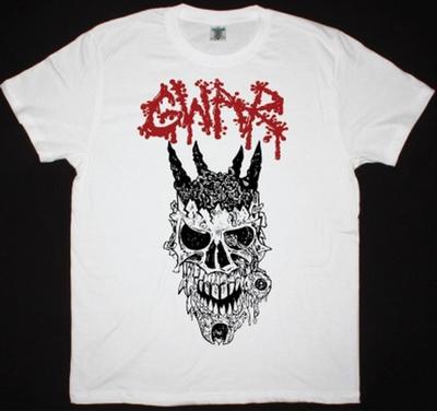 GWAR ODERUS SKULL NY VIT T-SHIRT Kortärmad Grafisk T-shirt