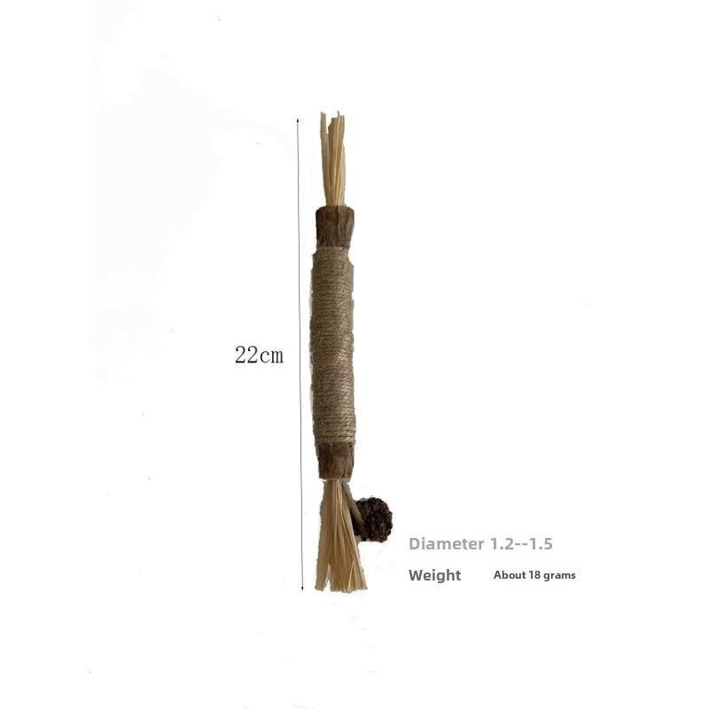 Cat Molar Stick Polygonum Lafite Gall Fruit Molar Teeth Cleaning Hemp Rope Cat Toys Pet Products Bite Resistant