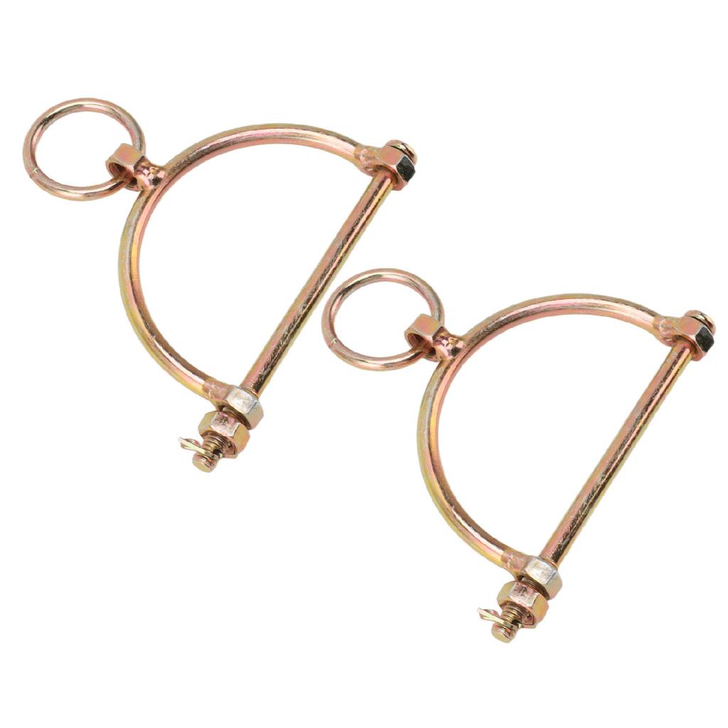 2PCS Cow Nose Rings Cow Nose Clamps Stainless Steel Bull Cattle Nose Ring Pliers Half Hoof Shaped