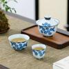Sushang Hand-painted Ceramic Travel Gongfu Tea Set