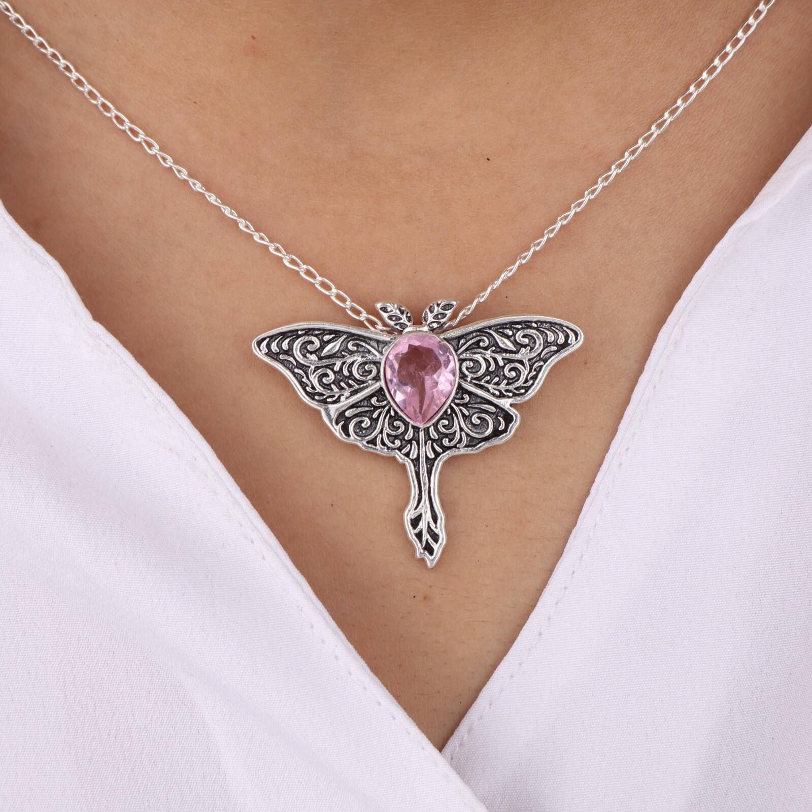 

Pink Morganite Gemstone 925 Sterling Silver Jewelry Pendant 1.2 Gift For Mom CP-31-8
