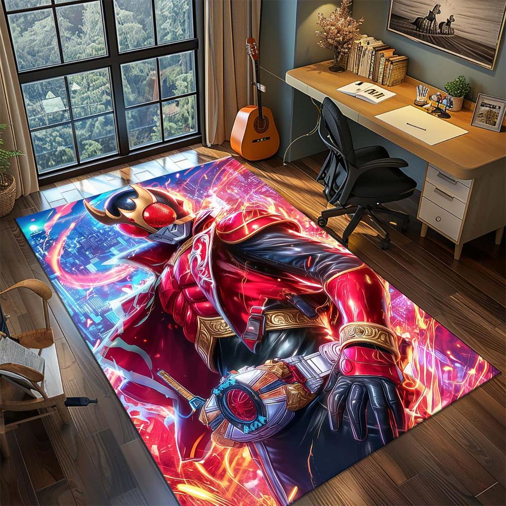 Tappeto Area Kamen Rider per Soggiorno Camera da Letto Decorazioni per la Casa Tappetino Cool da Film Tappetino per Pavimento