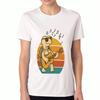 Damen Baumwoll-T-Shirt mit Gitarrenhund-Motiv, Premium-Baumwolle mit Grafikdruck, Langlebig, Lässig und Modisch. Mit einem musikalischen Hund im Bandana-Design, einem lustigen und stilvollen