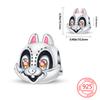 Authentic Original products Copper Metal Colorful tulip flowers animal Cow Pendant Bead Component Compatible With Bracelet High Quality Fine Jewelry