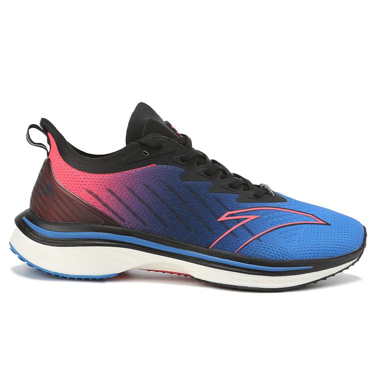 Anta Running Collection Comfortable Cushioning Slip Resistant Abrasion Resistant Low top Running Shoes Men's Blue Red 112215566-2