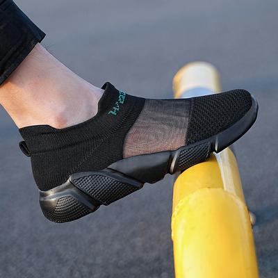 Γυναικεία παπούτσια για τρέξιμο Mesh Loafers Γυναικεία παπούτσια για περπάτημα εξωτερικού χώρου Chaussure Femme Μαλακά ελαφριά αθλητικά παπούτσια Flats Plus Size47
