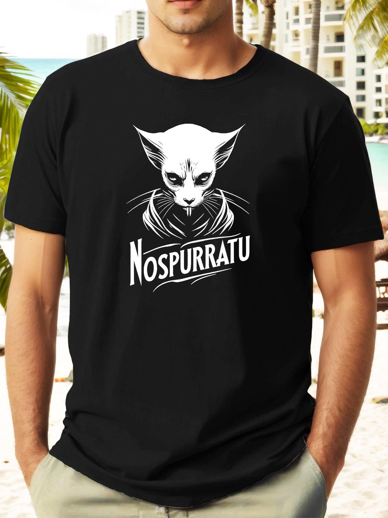

Nospurratu Mouse Warrior Print Summer Simple Stylish Short-Sleeve T-shirt XL
