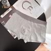 Men Boxer Underwear Mid-rise Elastic Waist U-Convex Breathable Cotton Crotch Shorts Briefs Seamless Thin Panties