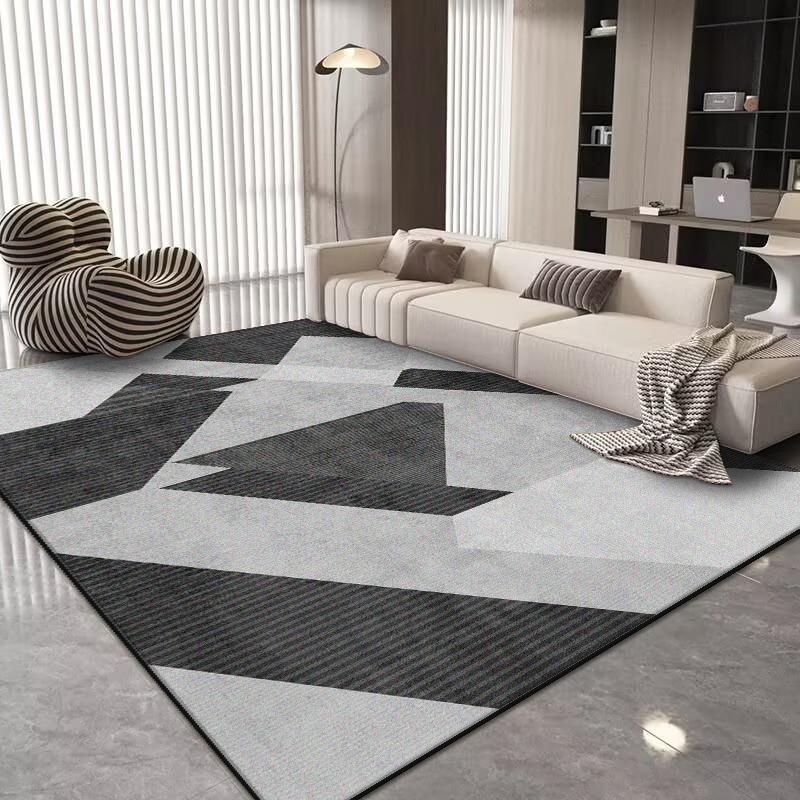 Modern Geometric Carpet for Living Room Modern Luxury Decoration Home Rugs for Bedroom Big Size Non-slip Easy Cleaning Floor Mat