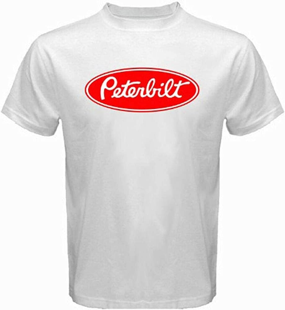Peterbilt Truck Racing Logo Men s T Shirt 4XL белый