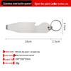 ZISIZ Stainless Steel Bottle & Can Opener Keychain