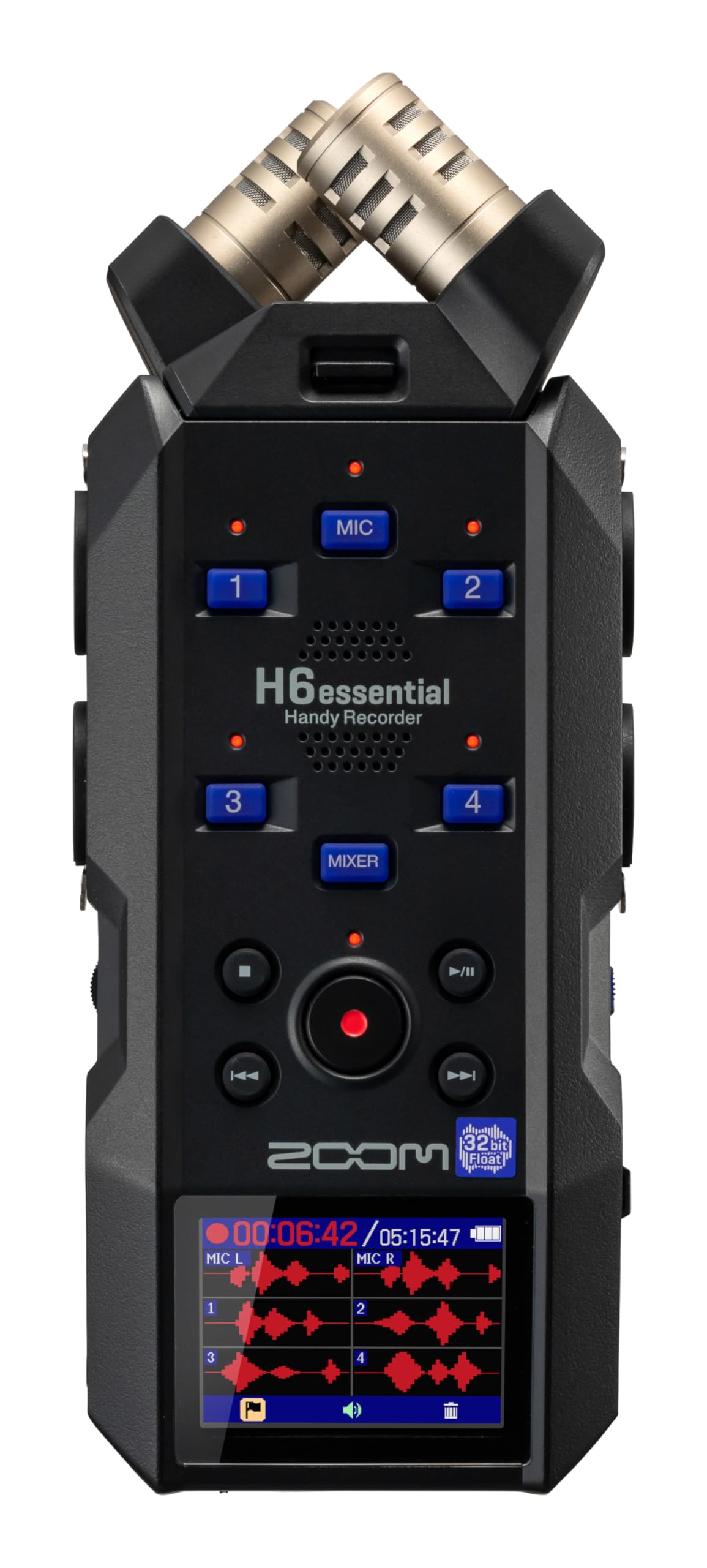

ZOOM 32-bit Float 6-Track Handy Recorder H6essential (H6e) Released in 2024