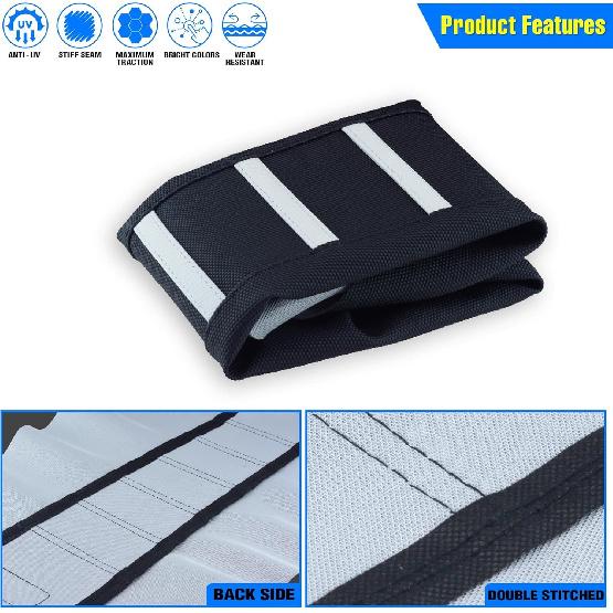 Motorcycle Universal Seat Cover Non-Slip Rubber Striped Gripper Soft Sewing For CRF WR WRF RMZ YZF SXF EXC EXC XC SX CR KLX Dirt Pit Bike Motocross