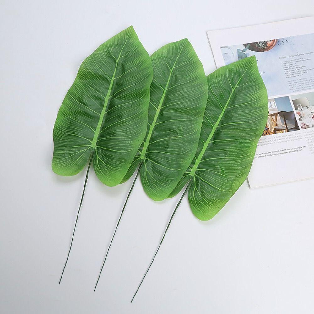 

Real Touch Artificial Palm Tree Leaves Tropical Plants Fake Plants Office Hotel Decor