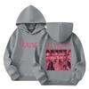 Kids Long Sleeve Letter Print Hooded Sweatshirt Pullover