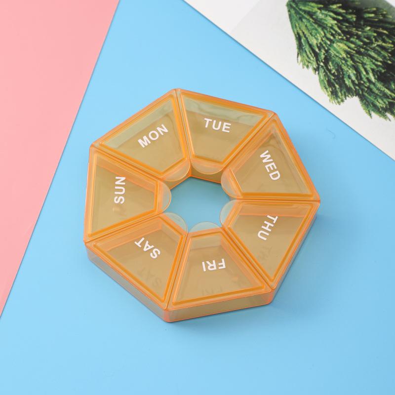 7-Day Mini Pill Organizer: Transparent, Portable, Dustproof Medicine Box