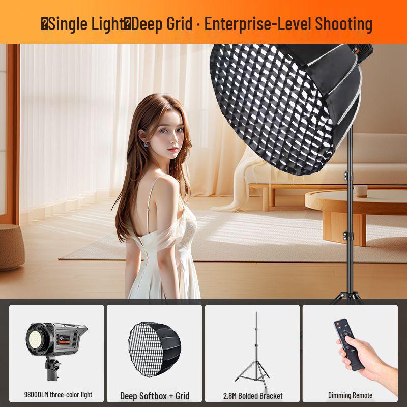Floor Standing LED Fill Light for Streaming & Photography