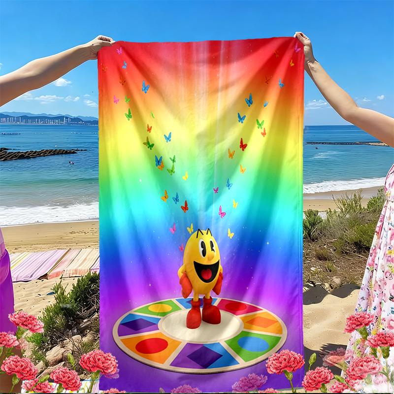 PAC Print Beach Towel, Versatile Lightweight Absorbent Beach Towel for Pool Surf Yoga Bathroom, Perfect Birthday Holiday Gift