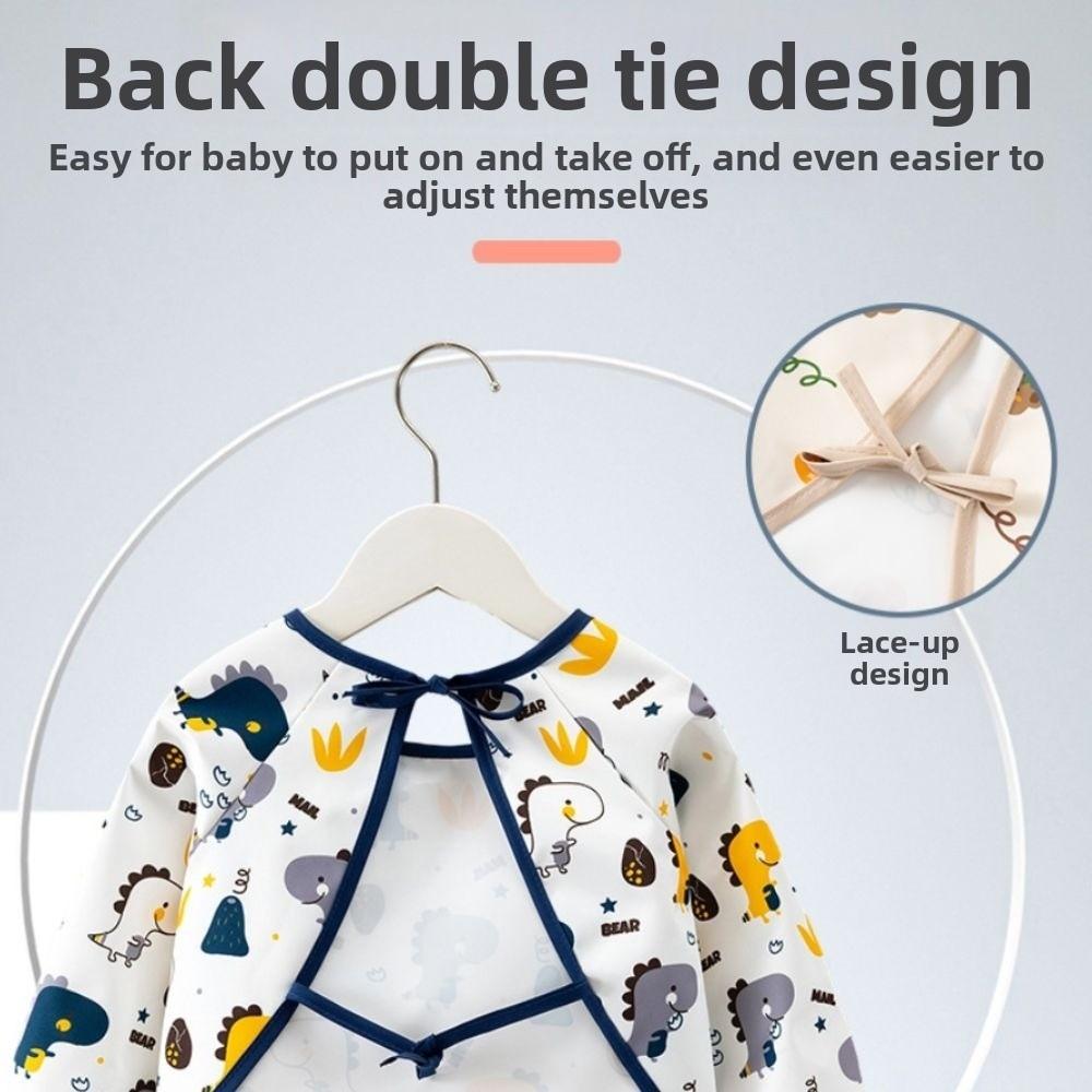 Rice Pocket Baby Long Sleeve Apron Feeding Blouse Toddler Bibs High Quality Children Feeding Bib