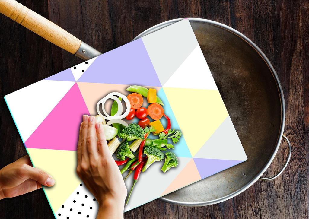 Glass Cutting Board 52X40 Pattern