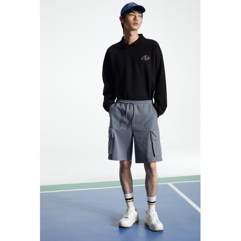 

HM Толстовка со свободным воротником черная Cool Yard