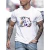 Unicorn Vomit Graphic T-Shirt Men Breathable Cotton Short Sleeve Graphic Tee Daily Style