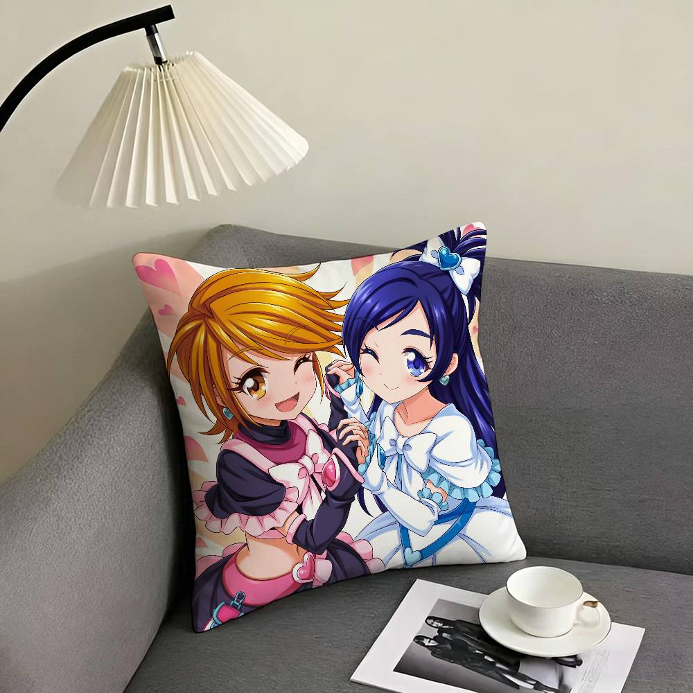 1pc Futari Wa Pillow Case Fashion Square Pillowcase Bedroom Sofa Room Ins Decoration Leisure