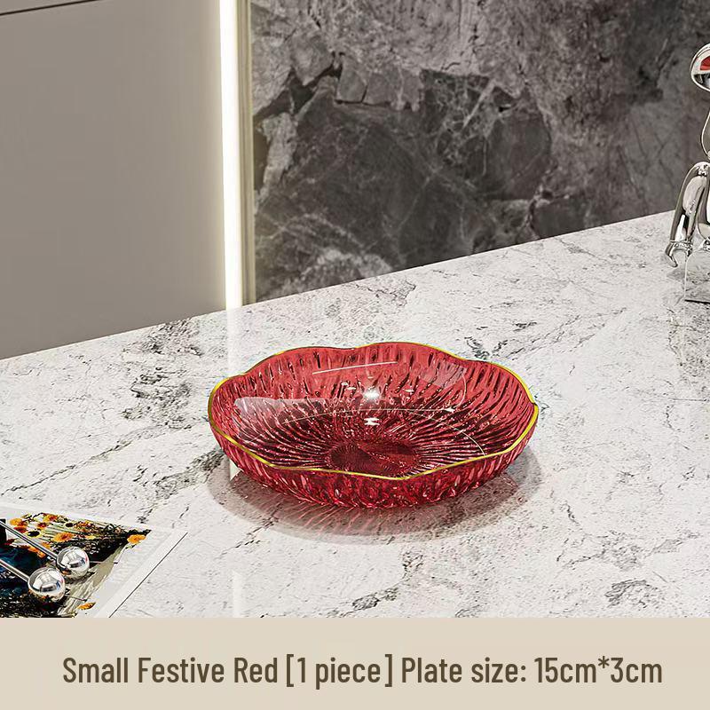 Elegante Mesa de Centro Prato para Exibir Frutas e Lanches