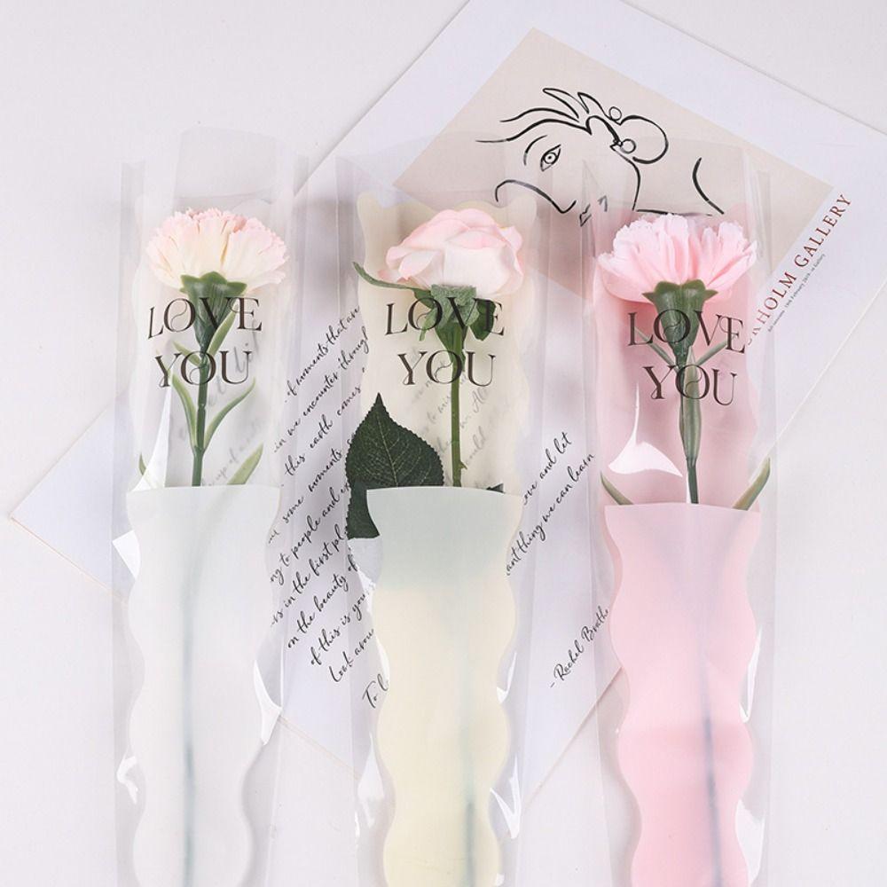 50pcs Package Supplies Wrapping Paper Transparent Bouquet Packing Material  Wedding