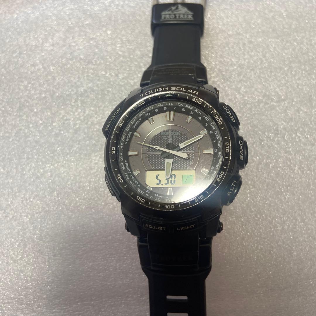 CASIO PRO TREK Tough Solar Black Watch