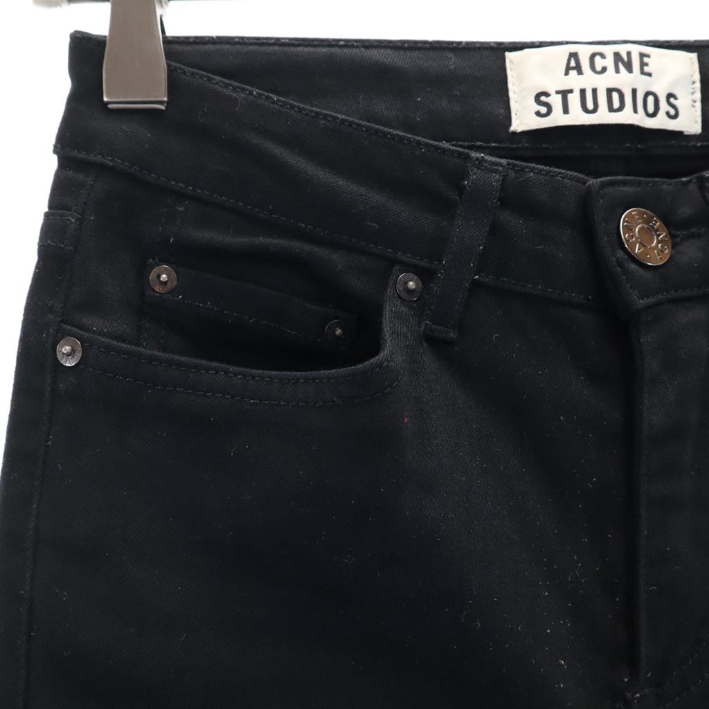 Acne Studios Skinny Pants W24 Black Stretch Women Used