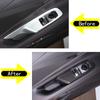ABS Carbon Car Window Glass Lift Switch Button Control Panel Frame Cover Trim For Chevrolet Corvette C8 -2023 Car
