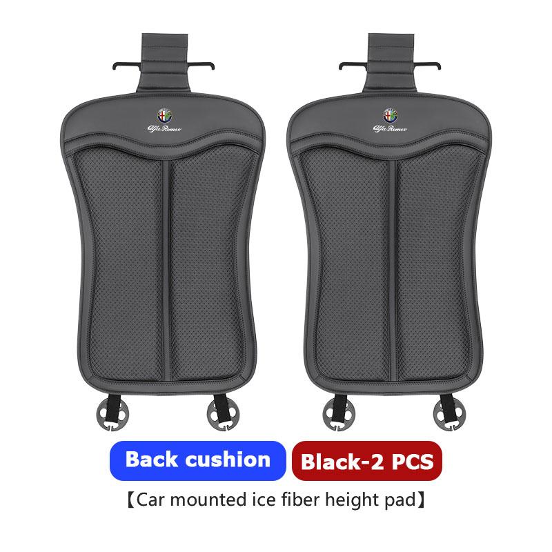 Ice Silk Car Front Rear Seat Cushion Backrest Pad Anti-slip Mat For Alfa Romeo GT Stelvio F1 Brera Volante Tonale Gloria Disco